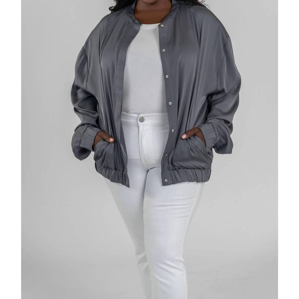 NEW NOUVELLE / SILK95FIVE brooklyn bomber - plus in fonce